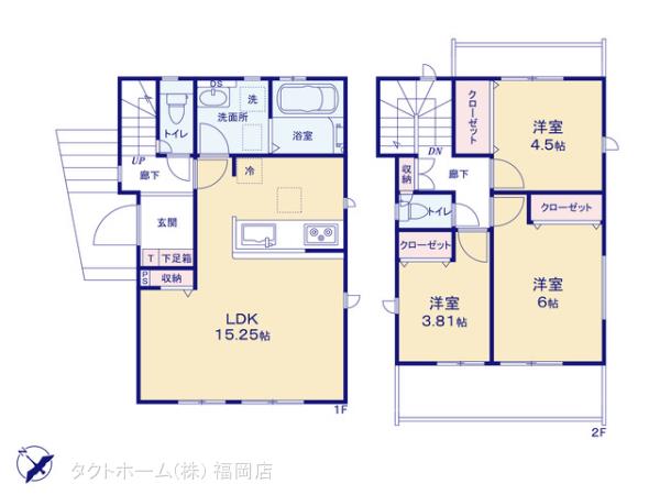 グラファーレ4178福岡市高美台２棟の見取り図