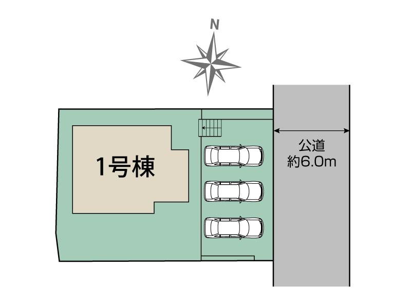 ブルーミングガーデン神戸市北区鳴子２丁目１棟の見取り図