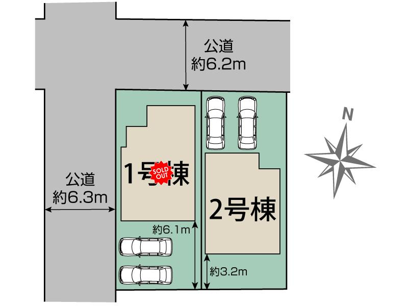 ブルーミングガーデン名古屋市港区錦町２棟の見取り図