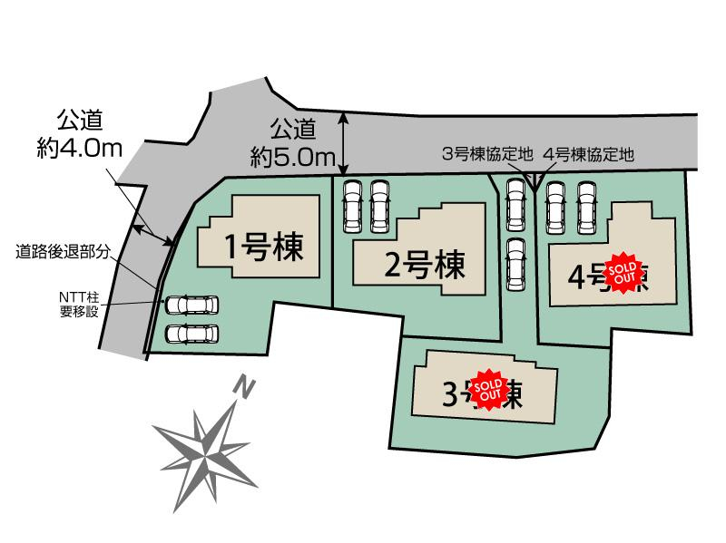 ブルーミングガーデン熊本市東区広木町２期４棟の見取り図