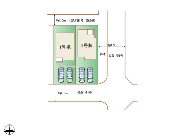 ハートフルタウン(神戸)神戸北区泉台4丁目3期の見取り図