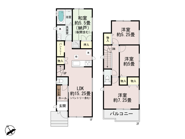 ハートフルタウン(明石)神戸垂水区西舞子4丁目2期の見取り図
