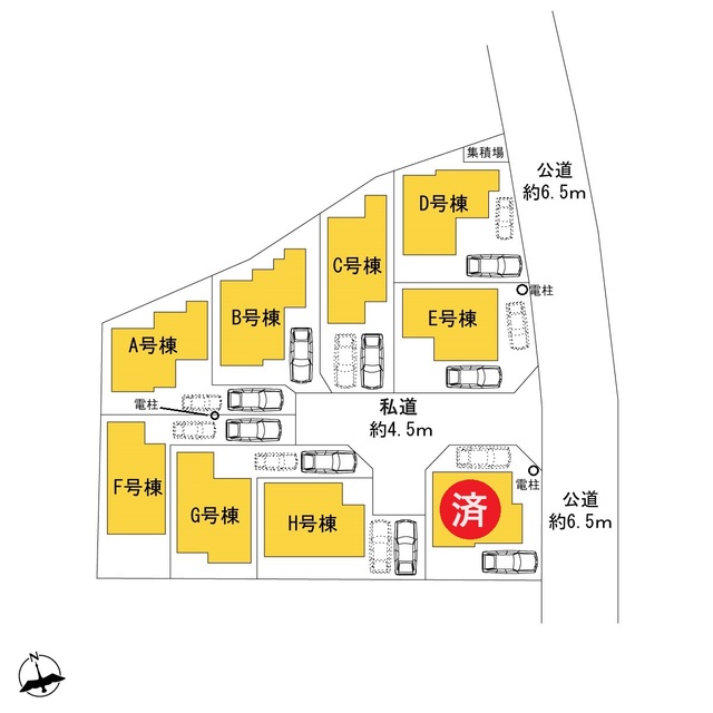 ハートフルタウン平塚市岡崎5801番の見取り図