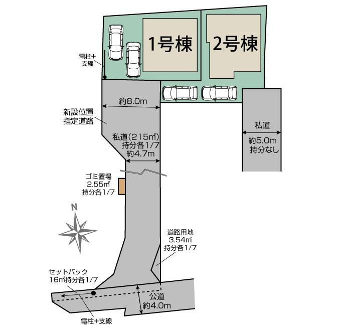 ブルーミングガーデン八千代市大和田２棟の見取り図