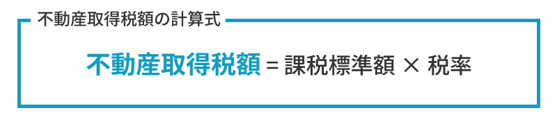 不動産取得税の税額計算