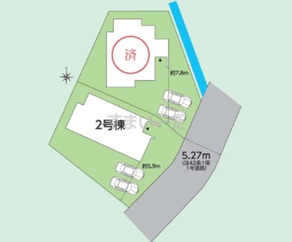 グラファーレ 福島市永井川2期2棟の見取り図