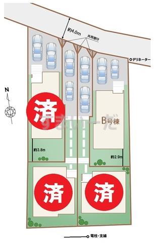ハートフルタウン 武蔵村山神明2期の見取り図