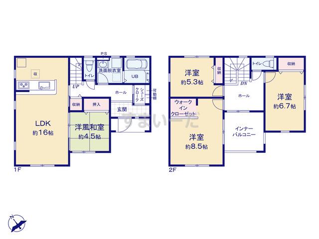 リーブルガーデン 笠間市旭町第11の見取り図