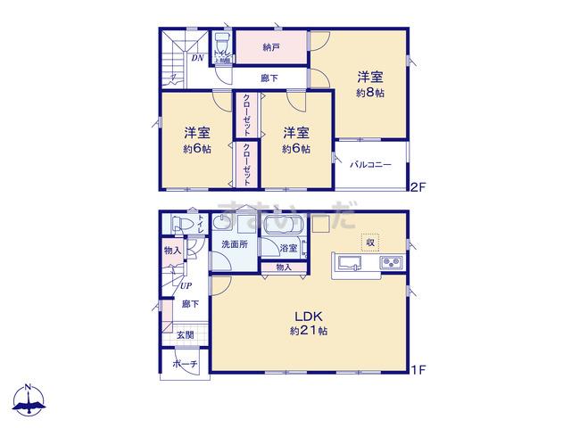 クレイドルガーデン 宇都宮市泉が丘 第7の見取り図