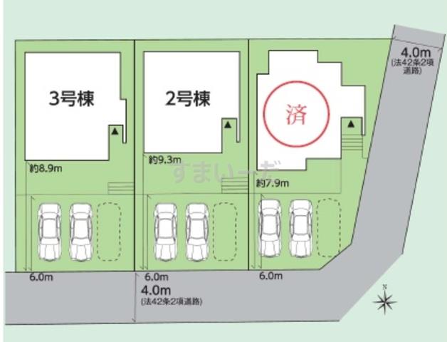 グラファーレ 二本松市油井7期3棟の見取り図