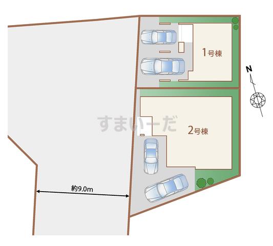 ハートフルタウン 仙台若林14期の見取り図