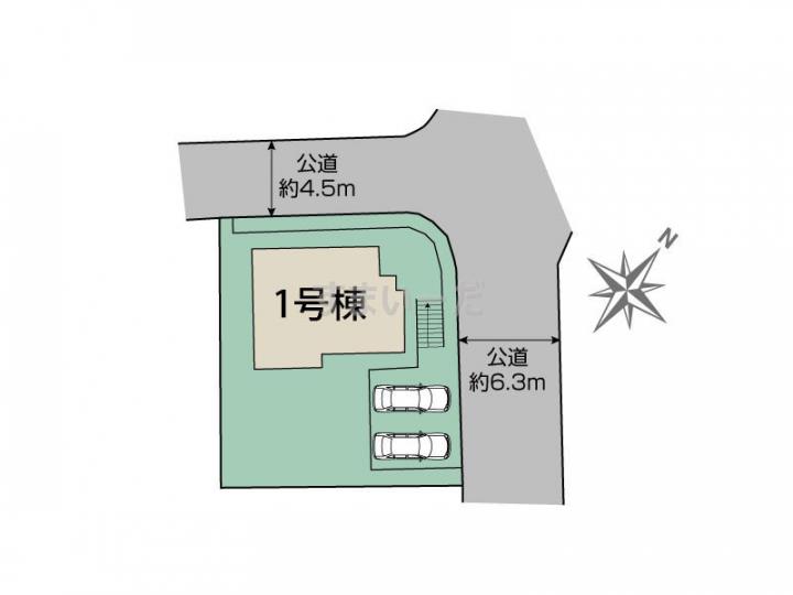 ブルーミングガーデン 広島市安芸区中野7丁目1棟の見取り図