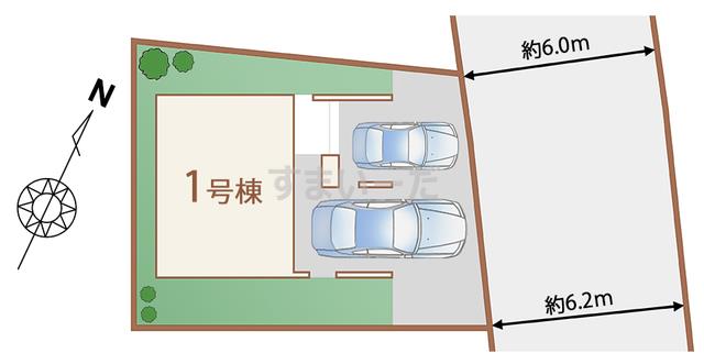 ハ－トフルタウン 仙台東中田16期の見取り図