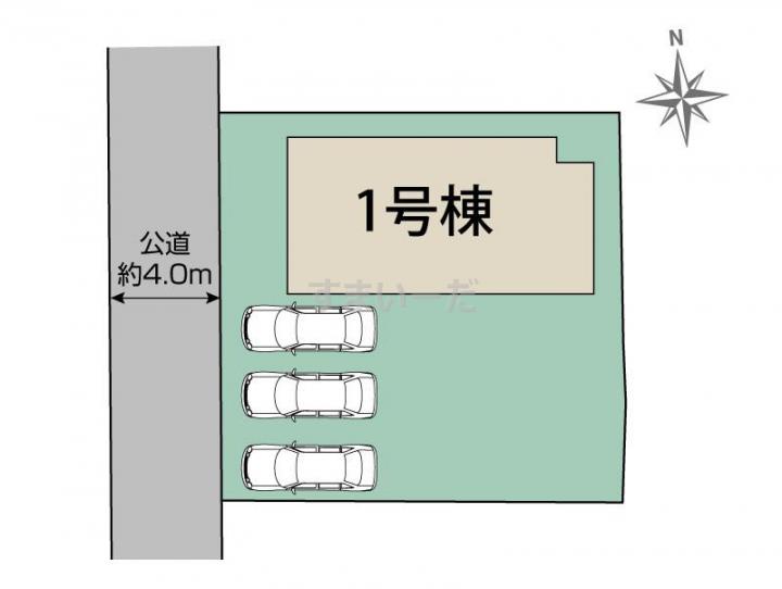 ブルーミングガーデン 宇都宮市鶴田町2期1棟-長期優良住宅-の見取り図