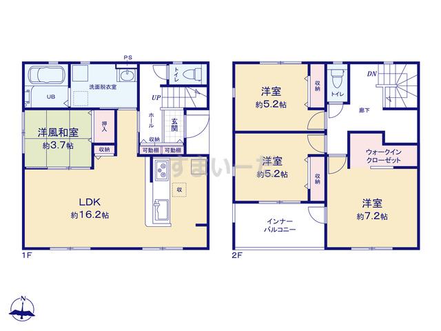 リーブルガーデン 鳥栖市加藤田町第二の見取り図