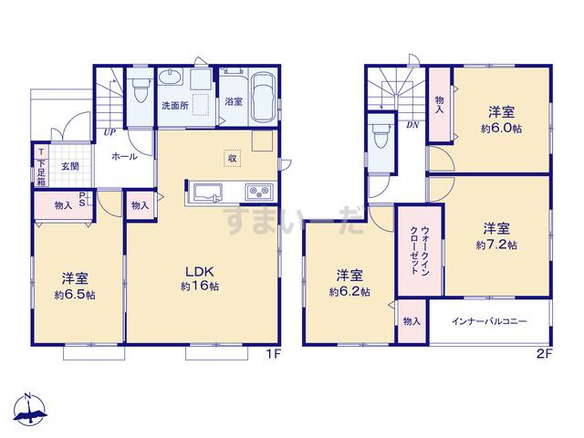 ハートフルタウン 石井町3期の見取り図