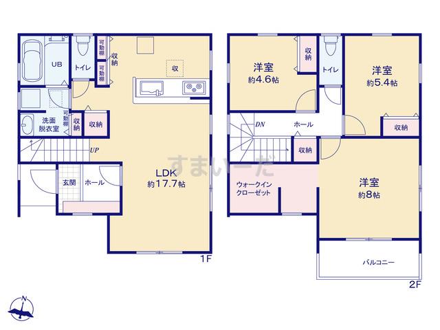 リーブルガーデン 南区浜田町三丁目の見取り図