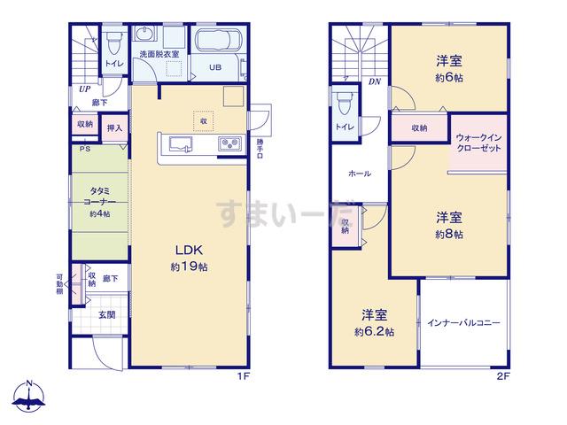 リーブルガーデン 長野若槻団地第3の見取り図