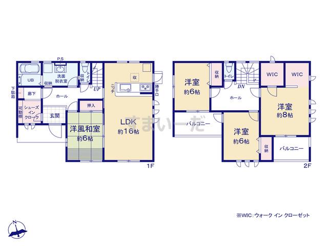 リーブルガーデン 長野小島第4の見取り図
