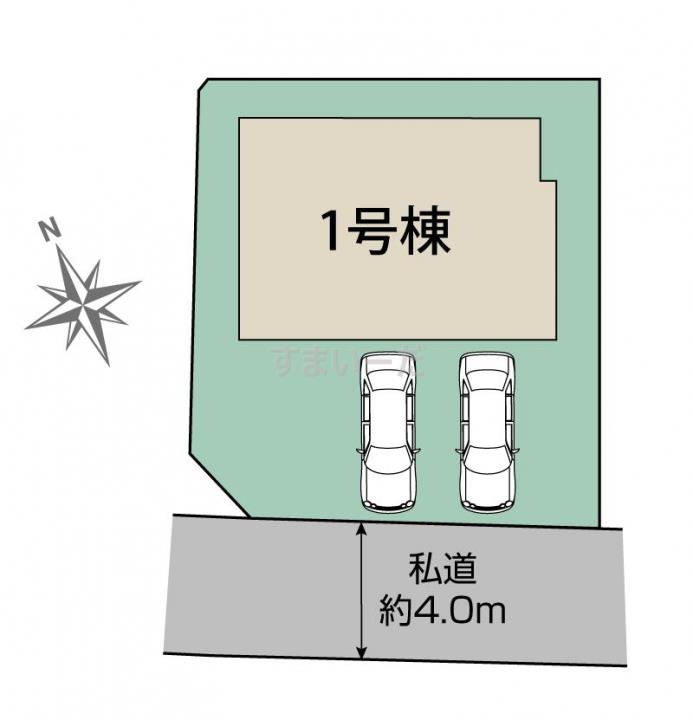 ブルーミングガーデン 仙台市太白区袋原字台1棟の見取り図