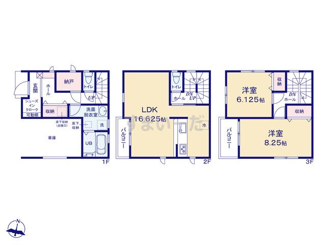 リーブルガーデン 西区神野町の見取り図