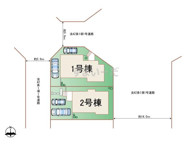 ハートフルタウン 神戸西区学園東町の見取り図