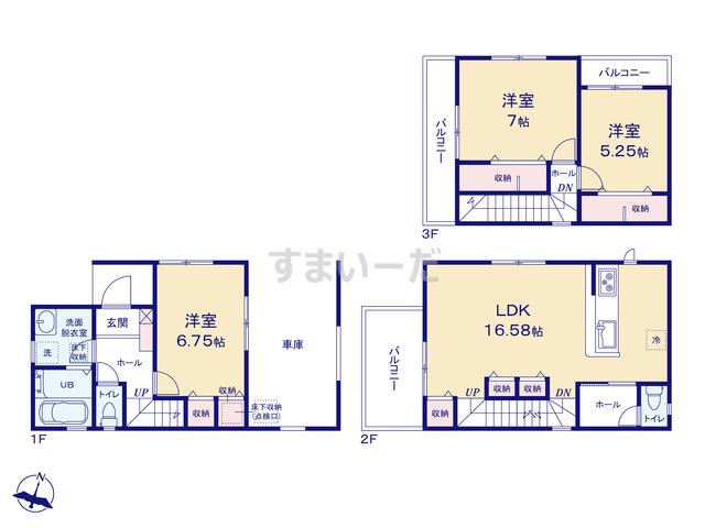 リーブルガーデン 堺中区堀上町2期の見取り図