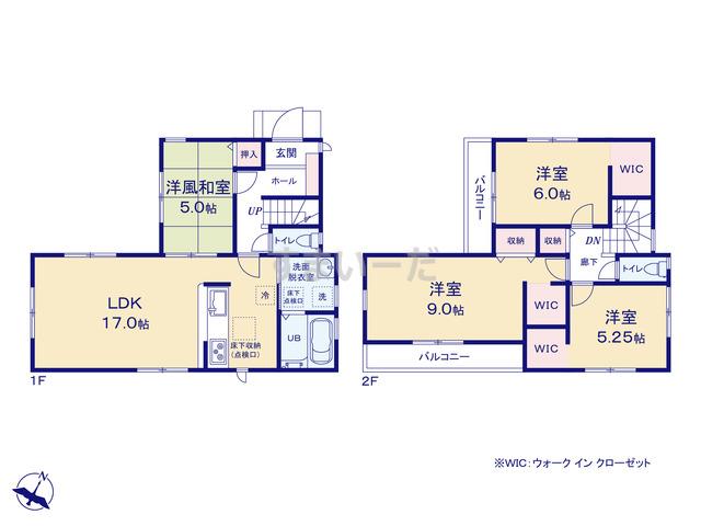 リーブルガーデン 摂津市千里丘5丁目の見取り図