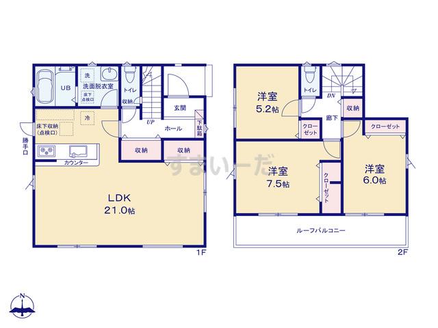 リナージュ 神戸市須磨区多井畑南町22-1期の見取り図