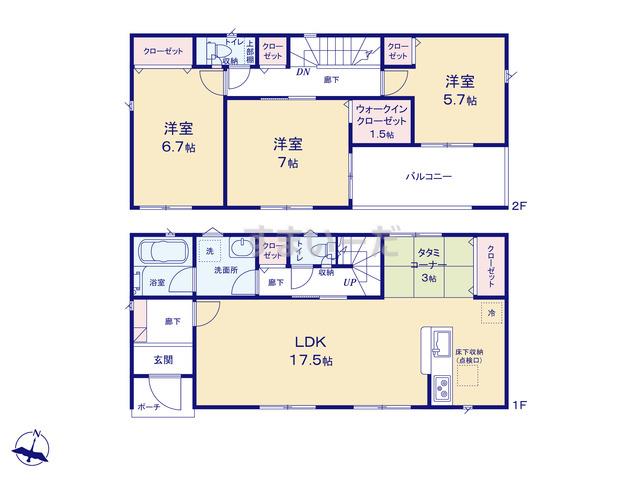 クレイドルガーデン 光市虹ケ丘 第4の見取り図