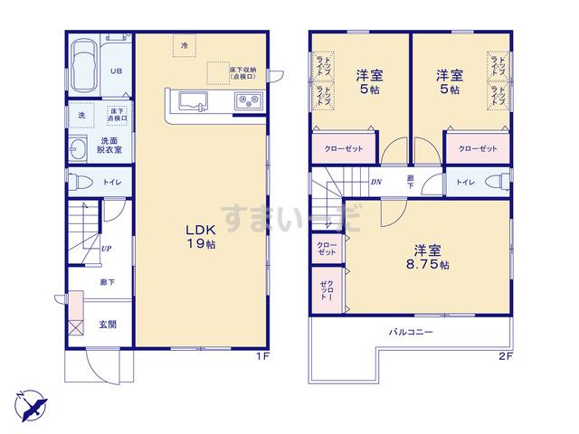 リーブルガーデン 堺区三条通の見取り図