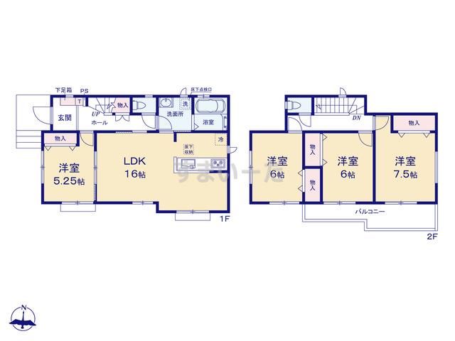 ハートフルタウン 石川1期の見取り図