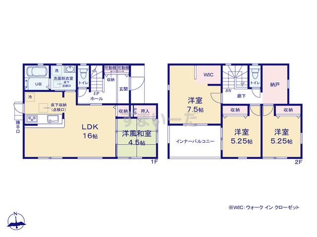 リーブルガーデン 小倉南区津田第1の見取り図