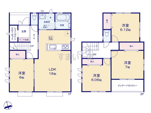 ハートフルタウン 海道町2期の見取り図
