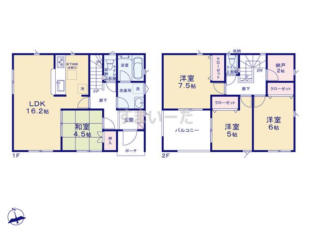 クレイドルガーデン 赤穂市正保橋町 第1の見取り図