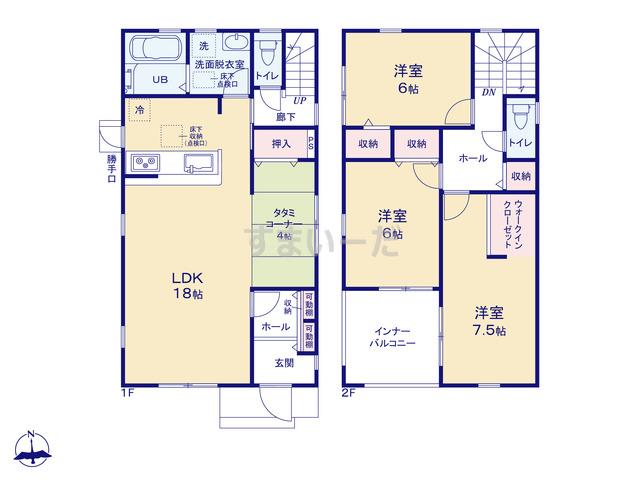 リーブルガーデン 宇都宮今宮第3の見取り図
