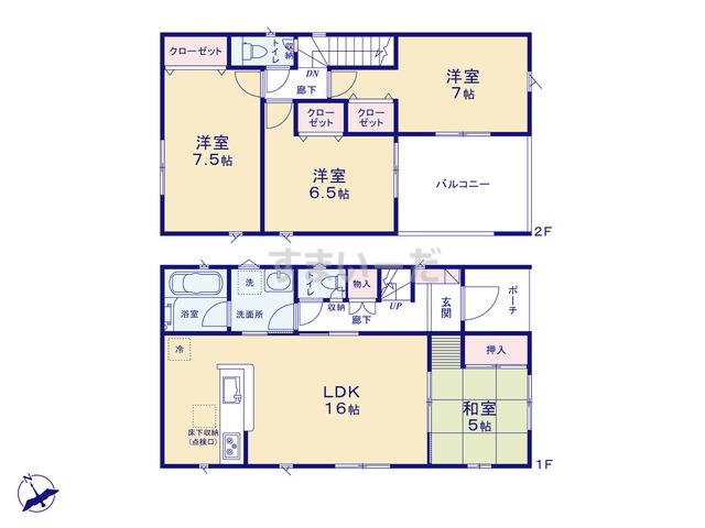 クレイドルガーデン 神戸市垂水区塩屋北町 第1-II期の見取り図