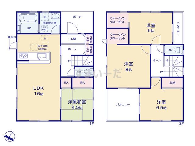 リーブルガーデン 神戸市西区玉津町新方7期の見取り図