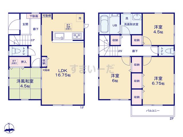 リーブルガーデン 練馬大泉町第3の見取り図