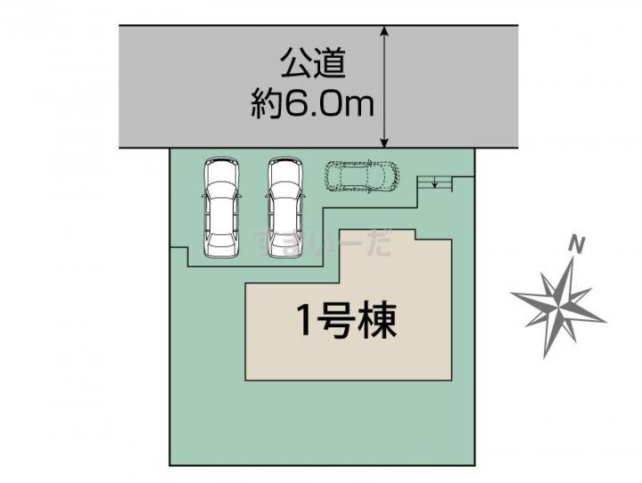ブルーミングガーデン 八王子市めじろ台3丁目1棟の見取り図