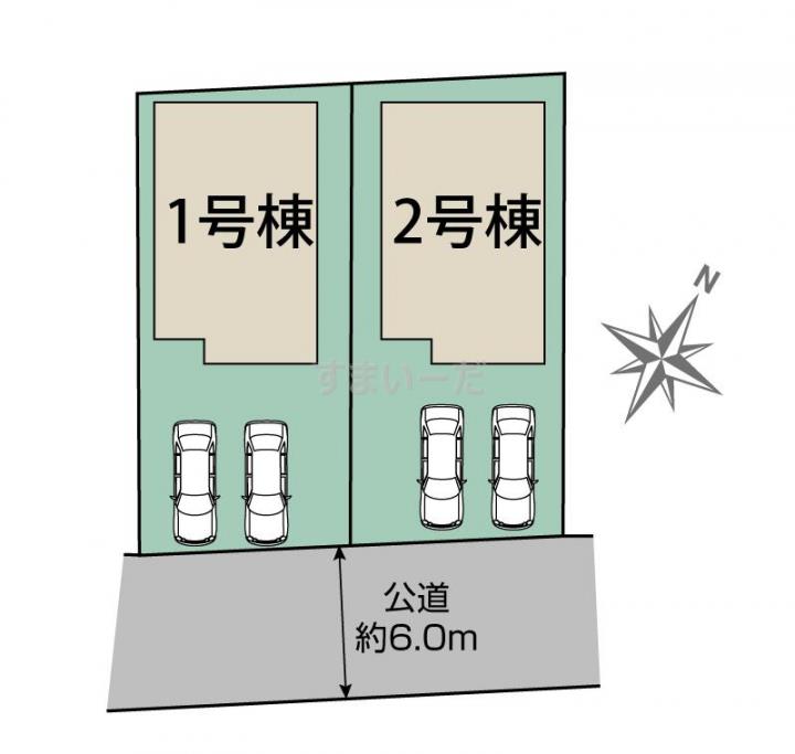 ブルーミングガーデン 福岡市南区警弥郷2丁目2棟の見取り図
