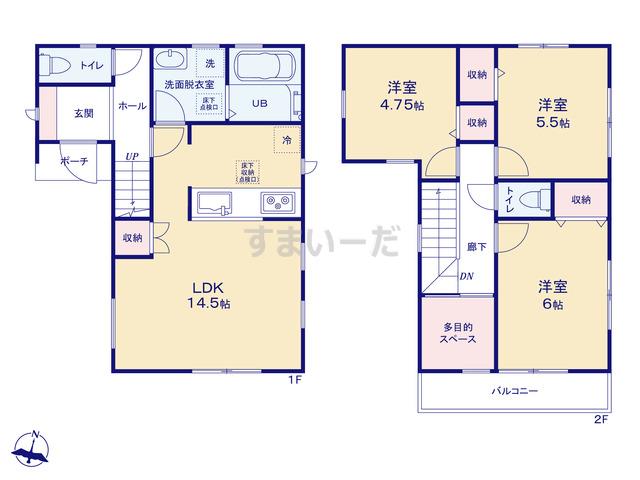 リーブルガーデン 練馬西大泉第二の見取り図