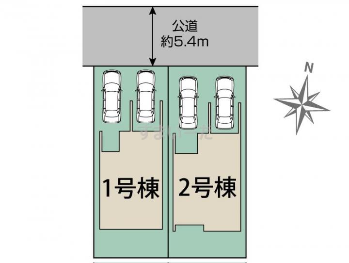 ブルーミングガーデン 名古屋市南区豊田3丁目2棟の見取り図