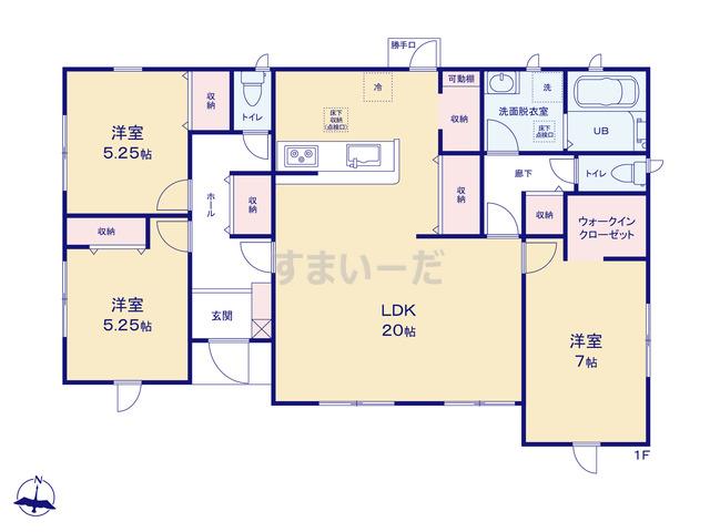 リーブルガーデン 浜松市西区馬郡町56ー2期の見取り図