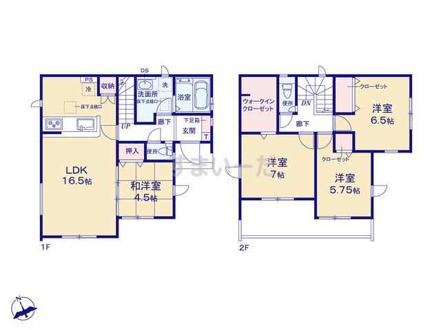 グラファーレ 宇都宮市滝の原1棟の見取り図