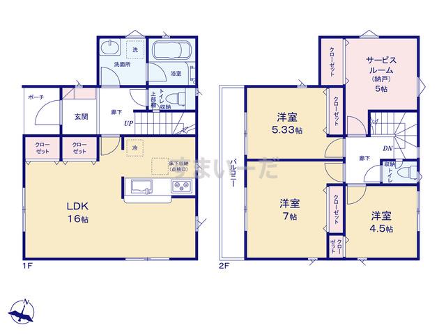 クレイドルガーデン 横浜市泉区新橋町 第9の見取り図
