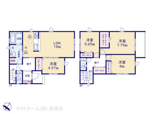 グラファーレ4072新発田市城北町４期１棟の見取り図