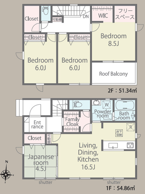 リナージュ八女市吉田　第１期の見取り図