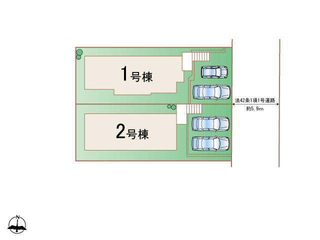 ハートフルタウン堺西区堀上緑町3期の見取り図