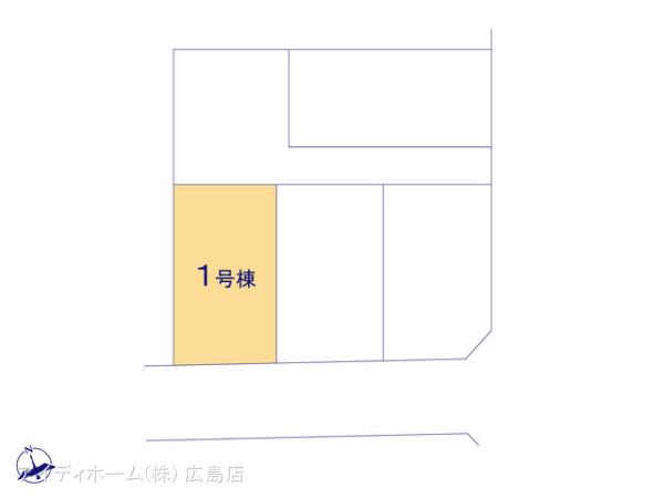 リナージュ広島市安佐北区落合２２－１期の見取り図
